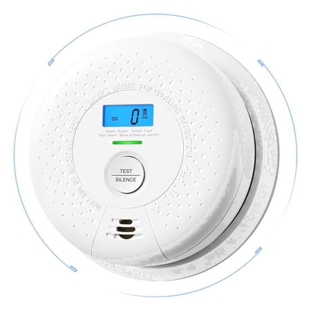 X-Sense Smoke and Carbon Monoxide Alarm Combo, 10 Year Battery, Wireless Interconnected Smoke Detector, Connects Up to 24 Link+ Alarms, 1 Pack, SC01-W
