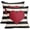 Red Love Heart Striped, variant on Valentines Day Pillow Covers 18x18 Set of 2 Valentine Decor Stripes Red Love Heart Decorative Throw Pillow Cases Outdoor Farmhouse Decoration for Sofa Couch Bed