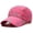 Rose Red, variant on UDIYO Women Hat Sun Comfortable Durable No Constraint Washable Adjustable Easy to Match Stable Brim Ponytail Hole Peaked Hat Headwear
