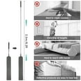 thumbnail image 6 of Gpoty Gap Dust Cleaner,Gap Dust Brush Retractable Microfiber Gap Dust Brush Flexible Long Flat Gap Duster with Extendable Pole and Cloth Cover for Sofa Bed Furniture Bottom Ceiling Fan Blinds, 6 of 9