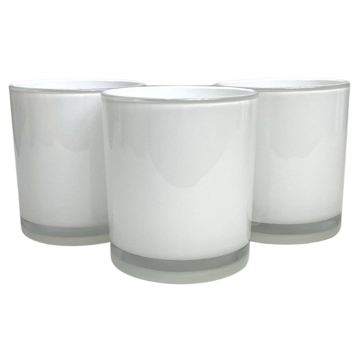 14 oz. Havana Milk White Empty Candle making Jar candle vessels for DIY candle-making projects (Box of 36) FREE SHIPPING