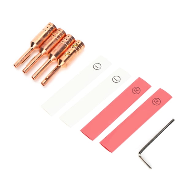 Enchufe Tipo Banana, Conductor De Cobre Puro, Resistente A La Oxidación, Conector De Alimentación De Audio, Conexión De 12 AWG A 18 AWG Para Aparatos Audiovisuales Profesionales ZAQW Speaker Plug