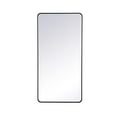 thumbnail image 6 of Soft corner metal rectangular mirror 30x60 inch in Black, 6 of 10