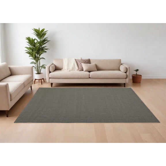 9' X 12' Green Hand Woven Area Rug