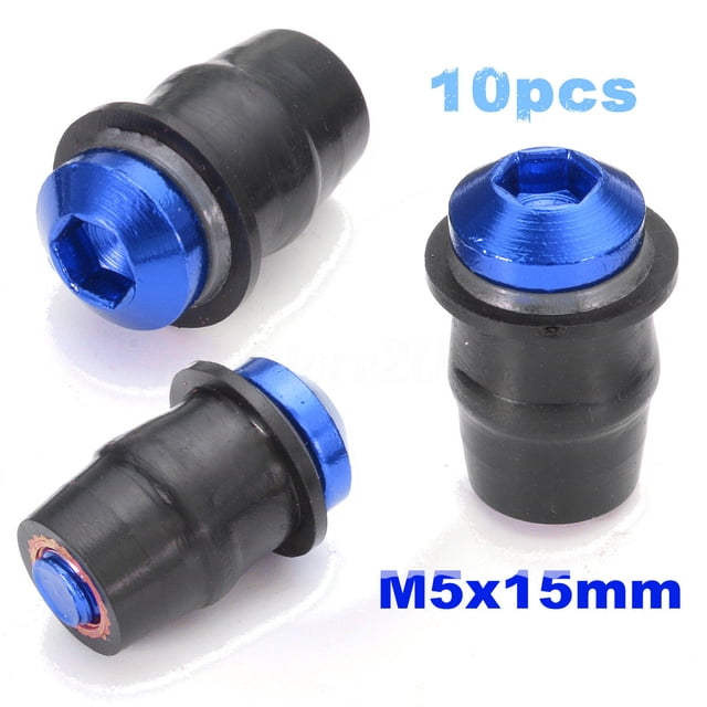 10Pcs Set M5X15Mm Motorcycle Bike Windscreen Windshield Nut Bolt Screw Kit