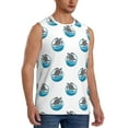 thumbnail image 2 of Uemuo Turtle Pattern Men's Sleeveless T-Shirt,Muscle Athletic Tank Top, Moisture-wicking Quick-dry Breathable Classic Tee Top for Gym Run Outdoor Sports-XX-Large, 2 of 8