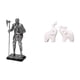 thumbnail image 1 of Estatua de fusión de elefantes y caballeros majestuosos, adorno de mesa único para entrada, chimenea, dormitorio, oficina, decoración del hogar, regal, 1 of 8