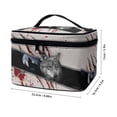 thumbnail image 5 of HELLHERO Wolf Pattern Large Capacity Cosmetic Bags Portable Travel Cosmetic Case Organizer Women & Men Wide-open Travel Make Up Organizer, 5 of 5