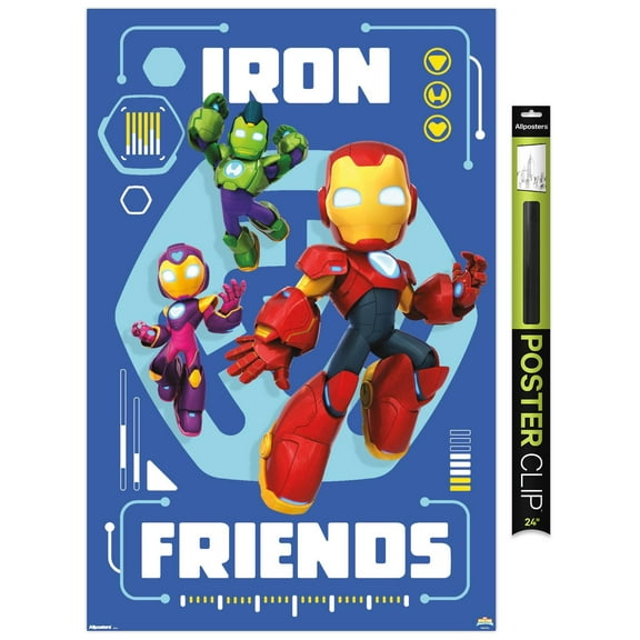 Marvel Jr Iron Man And His Awesome Friends (2025) - Group Wall Poster, 22.375" x 34"