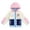 Pink / blue, variant on Bluey Bingo Faux Shearling Zip Up Jacket Colorblock Toddler to Big Kid