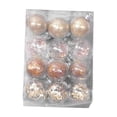 thumbnail image 3 of 12 Pieces Christmas Tree Ornaments Decorative Hanging Baubles Shatterproof Plastic for Holiday Party Home Decor, 3 of 9