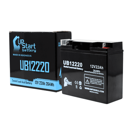 Compatible Merits Health Products Pioneer 2 (SP24) Battery - Replacement UB12220 Universal Sealed Lead Acid Battery (12V  22Ah  22000mAh  T4 Terminal  AGM  SLA)