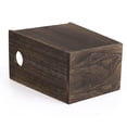 Trash Can Wastebasket, 2 Gallon Wooden Small Country Trash Can Trash ...