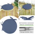 thumbnail image 2 of Ramiter Round Chair Cushion Tie Rope Style Dual Size Optional Solid Color Home Fabric Thickened Dining Chair Cushion Round Stool Seat Pad Lumbar Back Support for Car, 2 of 5