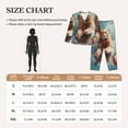 thumbnail image 4 of Sigee Floating Cat And Donuts for Women’s Pajama Sets Long-Sleeved Pjs Sets for Women 2 piece Sleepwear-Small, 4 of 7