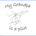 thumbnail image 2 of CafePress - My Grandpa Is A Pilot Helicopter Infant Bodysuit - Baby Light Bodysuit, Size Newborn - 24 Months, 2 of 4