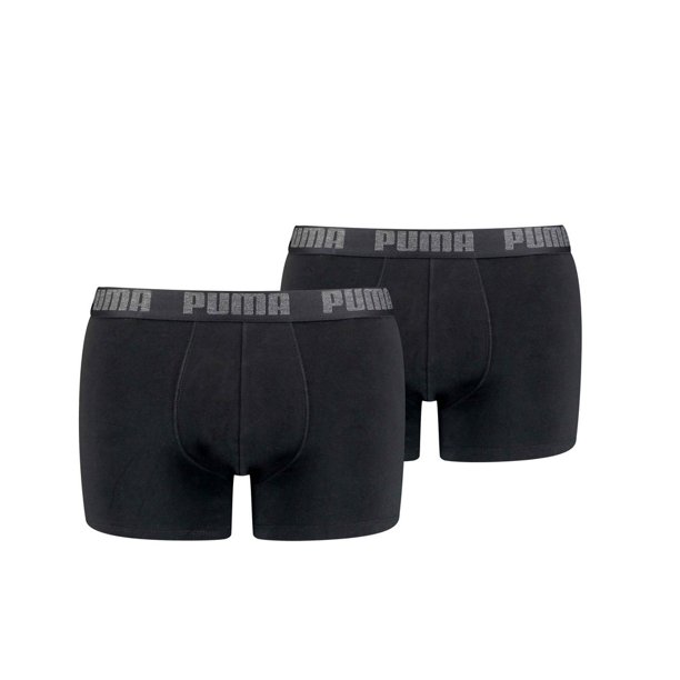Puma - Pantalones Cortos Cuadrados Basic para Hombre - Pack de 2 (Negro)