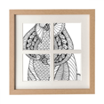 thumbnail image 1 of Animal Big Mouse Picture Art Deco Fashion Frame Wall Tabletop Display 4 Openings Picture, 1 of 3