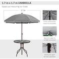 thumbnail image 5 of Patio Furniture Set, Patio Dining Set with Metal Frame, Storage, Waterproof & UV-Resistant Patio Table and Chairs for Garden, Balcony, Deck, Backyard, Brown, 5 of 8