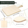 thumbnail image 5 of 24Pcs Blank Mini Wooden Cutting Boards with Handle Small Cutting Board DIY Home Kitchen Cooking Vegetable Decor A, 5 of 9