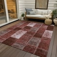 thumbnail image 6 of Addison Rugs Chantille Indoor/Outdoor Traditional Patchwork Burgundy Washable Rectangle Rug, 2'6" x 3'10", 6 of 6