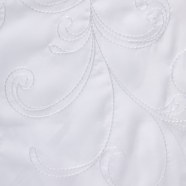 Mainstays Embroidered Scroll Sheer Curtain Panel 38" x 63" photo 8