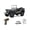 Army Grey, variant on 1/10 Scale Off-Road RC Rock Crawler, 2.4G 4WD Military Remote Control Monster Truck with LED Lights, DIY Interior & 50m Range for Enthusiasts