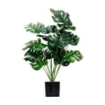 thumbnail image 1 of Plantas De Palma Artificial Hojas Tortuga Sintética 18piezas, 1 of 4