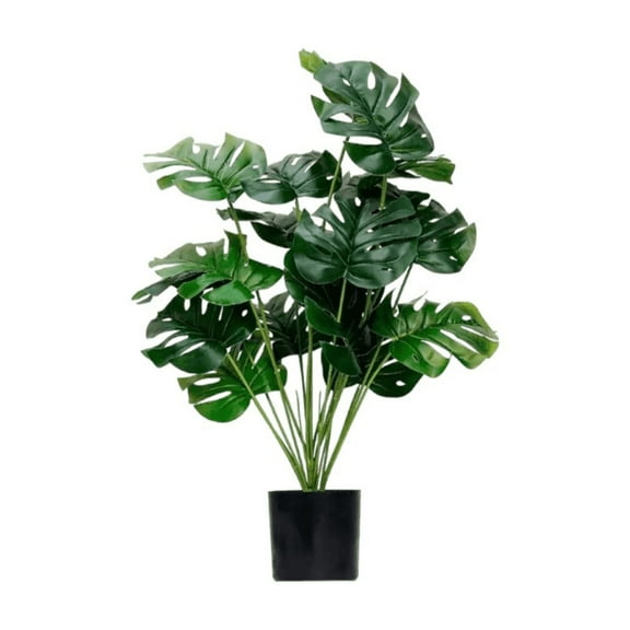 Plantas De Palma Artificial Hojas Tortuga Sintética 18piezas