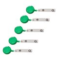 thumbnail image 1 of 5pcs Rond Multi Couleurs Rétractable Bobine ID Badge Lanière Nom Porte-Clés Ceinture Clip, 1 of 7