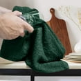 thumbnail image 3 of Dan River Bar Mop Cotton Kitchen Towel pack of 12 Super Absorbent And Reusable Cleaning Cloth - Hunter Green, 16x19in, 3 of 8