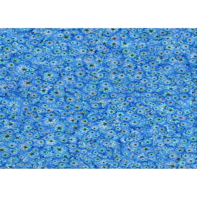 Ahgly Company Tapis Rectangulaire Lavable en Machine Intérieur Transitionnel Bleu, 2 Pieds x 5 Pieds