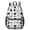 Black and White, variant on Black and White Cat and Heart 17" School Backpacks for Teens,Waterproof Oxford Fabric,S-Shape Padded Straps for School,Travel,Hiking,Camping