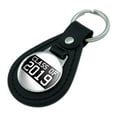 thumbnail image 2 of Class of 2019 Graduation Black Leather Keychain, 2 of 3