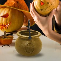 Konghyp Halloween Candy Bowl Holder, Trick Or Treat Mini Bucket, Versatile Halloween Decorations, Festive Candy Container, Unique Witch Design, Ideal for Halloween Parties