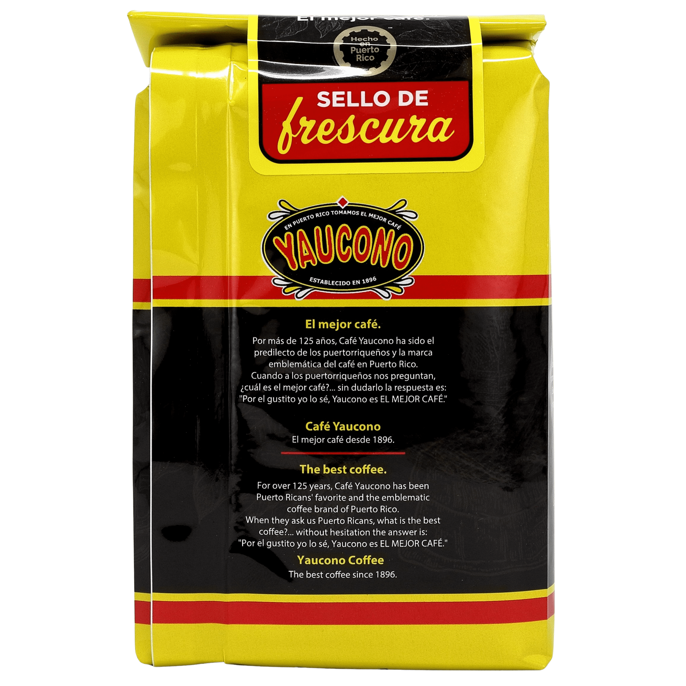 Yaucono Ground Coffee Bagged, Medium Roast, 8 Ounce (Pack of 8)