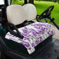 thumbnail image 2 of Golf Cart Seat Covers for 2 Seater,Purple Lavender Microfiber Cart Seat Towel Blanket,Farmhouse Pastoral Botanical Floral Absorbent Breathable Non Slip Bench Seats Protector for Golf Course 51"x31", 2 of 9