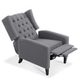 thumbnail image 3 of Ucloveria Tufted Fabric Recliner, Vintage Reclining Reading Armchair, 3 of 9