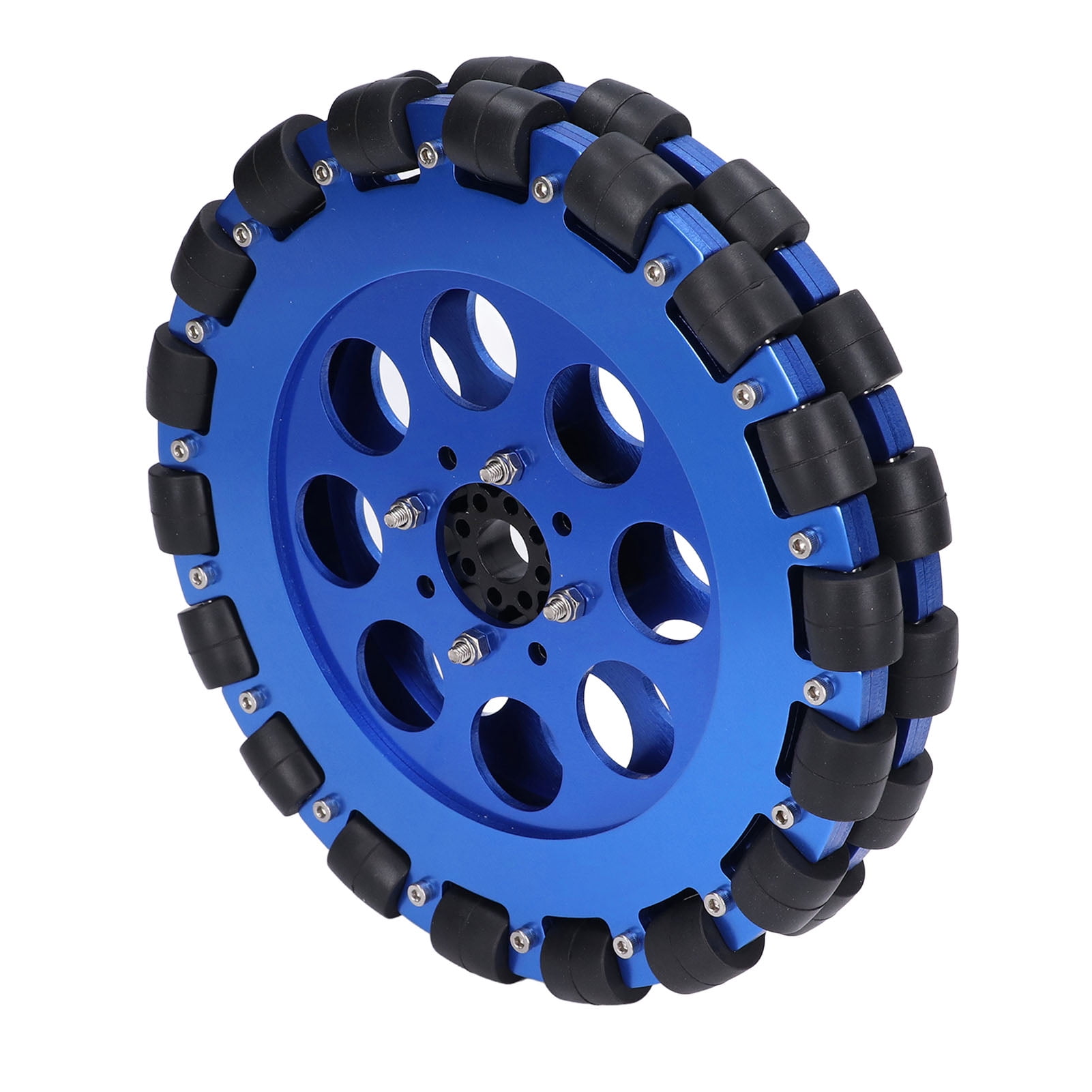 Omni Wheel, 8in Silicone Tire Omnidirectional Wheels Stable Running For