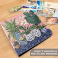 thumbnail image 4 of FORMRS 3 Ring Photo Album 4"x6" Self Adhesive Large Capacity PU Leather Cover, Floral Vase, 4 of 8