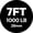 Black, variant on HANDBODE 7 ft Olympic Barbell, 45 lb 20 kg, 1000 lb Weight Capacity Weightlifting Bar for Strength Training and Home Gym, Silver