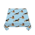 thumbnail image 5 of Wukai German Shepherd Dog Waterproof Tablecloth for Kitchen Dining, Fits Square Tables for 2-4 Seats -54"x54", 5 of 7
