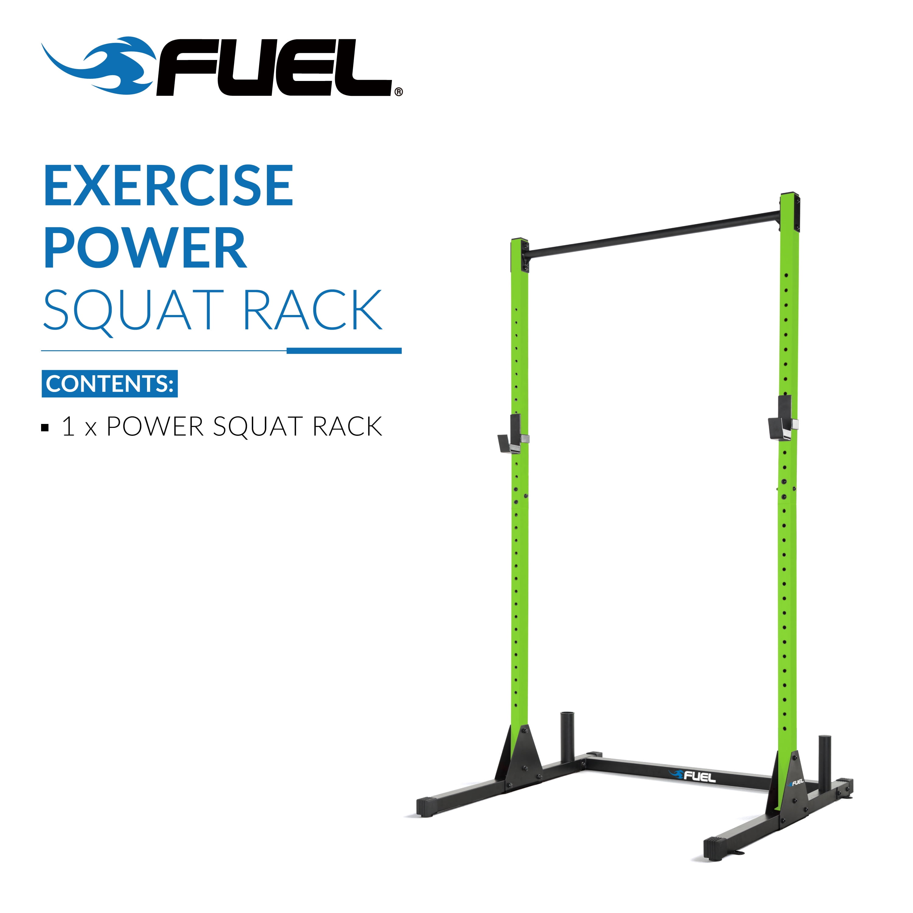 Fuel Pureformance Power Squat Rack, Green
