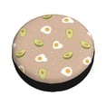 thumbnail image 3 of Easygdp Egg and Avocado Automobile Tire Dust Cover, 14-17in Spare Tire Cover Universal Fit for Trailer, Car, Truck, SUV, Jeep - 17 inch, 3 of 9