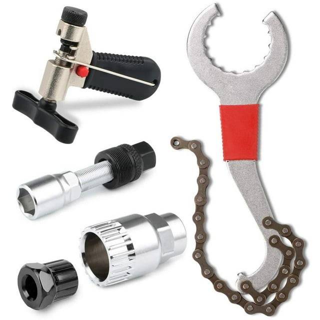 Bangcool Ensemble d'Outils de Réparation de Cassette de Vélo Professionnel Ensemble d'Outils de Chaîne de Vélo