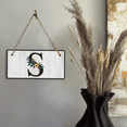 thumbnail image 3 of S Flower Decor 5x10 Hanging Wall or Door Sign | Alphabet Letter Room Decoration, 3 of 7