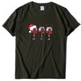 thumbnail image 3 of Pntutb - Camiseta informal de Navidad para mujer, con estampado de copas de vino, de manga corta, con cuello redondo Pntutb Pntutb-5527, 3 of 4