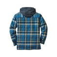 thumbnail image 3 of Men's Flannel Shirt Jacket with Hooded Thicken Warm Lined Coat Long Sleeve Rugged Plaid Warm Winter Jacket Coat Hoodie Outwear Shacket, 3 of 4