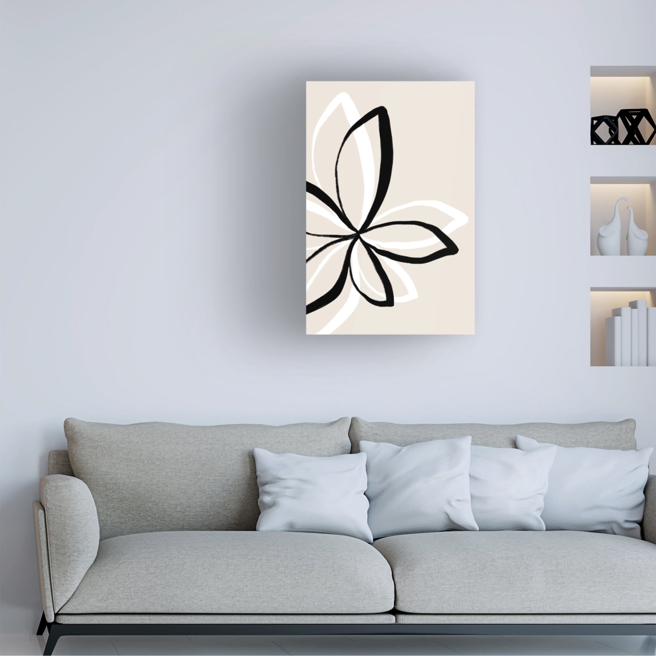 Trademark Fine Art uplusmestudio Abstract Flowers Canvas Wall Art