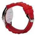 thumbnail image 2 of Reloj analógico Disney Mickey Mouse para niños, manecillas de horas y minutos de fácil lectura, correa de silicona roja, caja de acero inoxidable, reloj educativo en caja de lata coleccionable, ideal, 2 of 5
